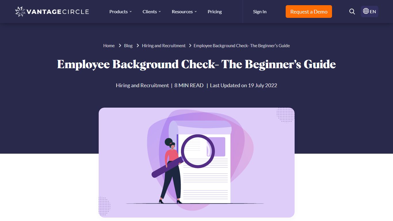 Employee Background Check: The Beginner’s Guide For 2022 - Vantage Circle